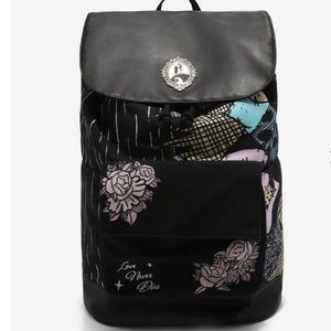 The Nightmare Before Christmas‎ Jack & Sally Split Slouch Backpack Hot Topic